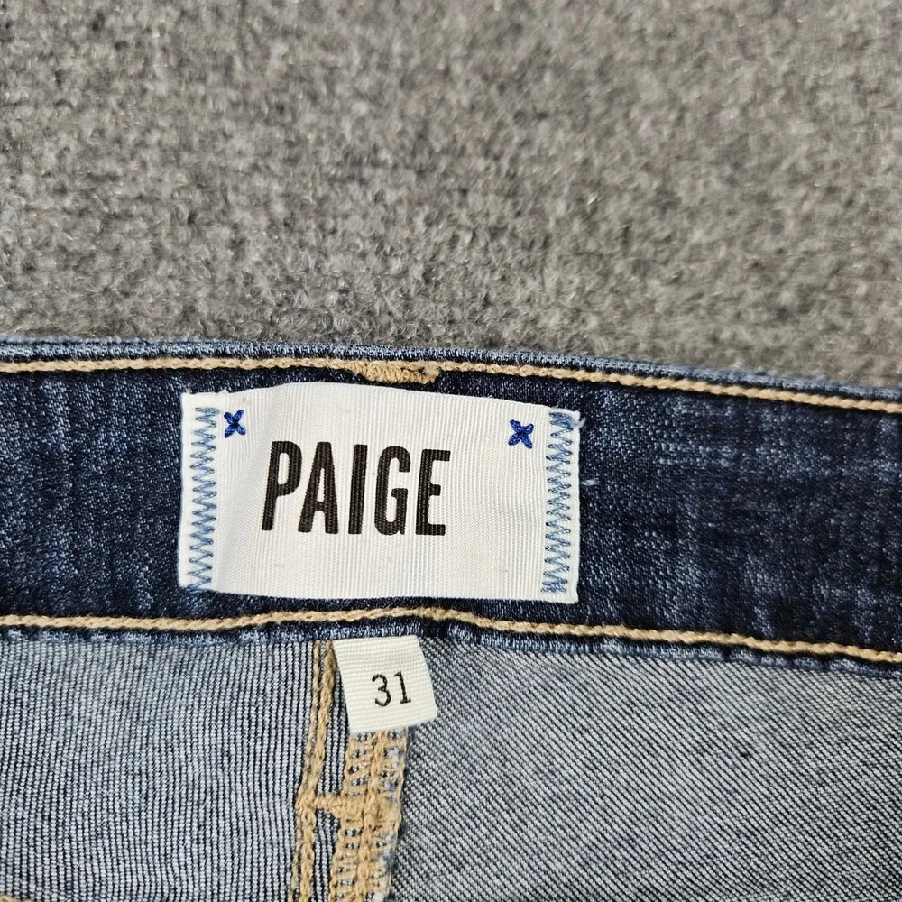 Paige Verdugo Ultra Skinny Distressed Jeans Dark Wash Size 31 Indigo Denim‎